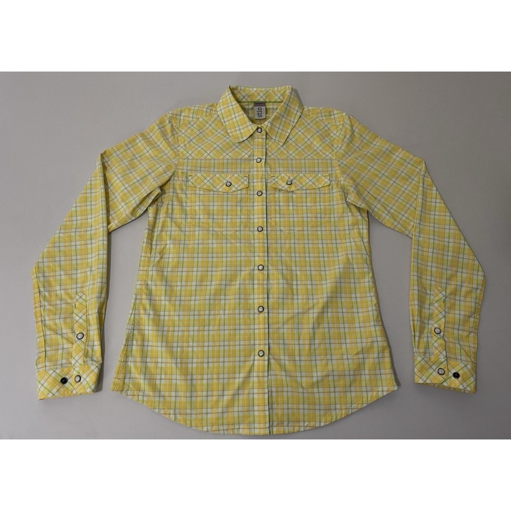 STIO Women's Eddy Long Sleeve Performance‎ Shirt Size S Plaid Snap